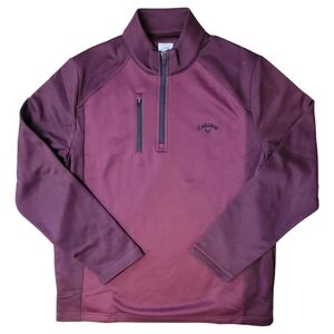 Callaway Men's Burgundy Quarter-Zip Jacket